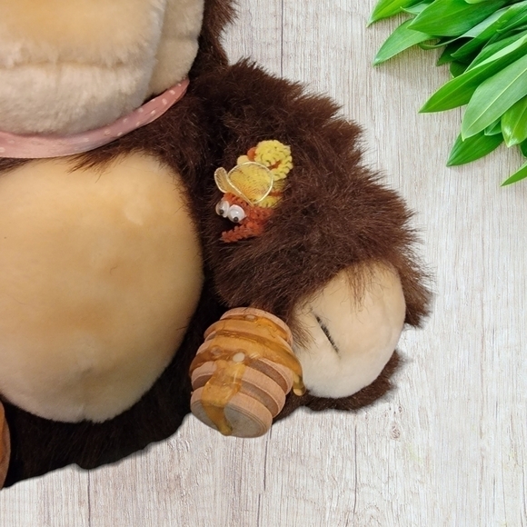 OZARK ORZEK "Elmo" Honey Bear Vintage 1990 bee's and Honey pot, Soft plush T36 - Picture 8 of 11